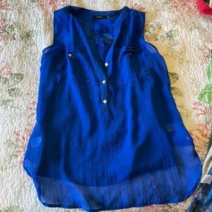 Royal blue sheer too with matching cami